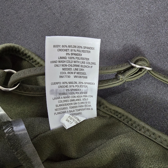 ⭐️NWOT Mossimo Olive Green One Piece Swimwear Sz XL - Picture 7 of 9